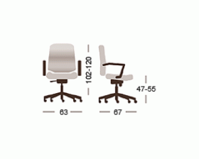 Кресло Атлант HW низкая спинка images