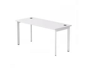Стол прямой на металлокаркасе 1580х670х755 мм опоры 45гр Everprof EVO Белый/Белый images