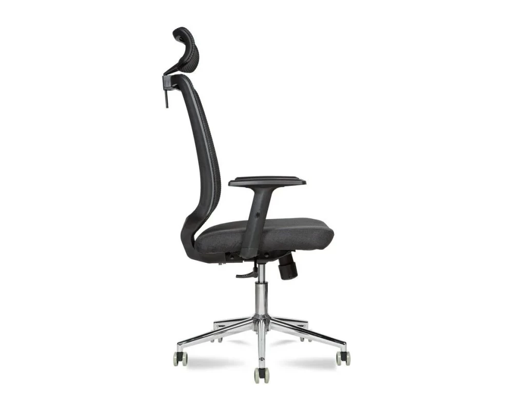 Кресло МГ-27 ХРОМ с подголовником