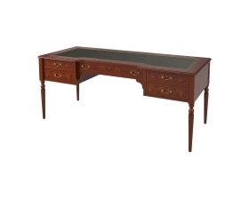 Стол руководителя полуглянцевый, кожа 1600х800х780 Artmoble images