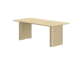 Стол руководителя лакированный с механизированным лючком справа 2050х950х720 Bosco images