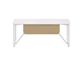 Стол руководителя с передней панелью матовый 1100х450х12 Infinity images