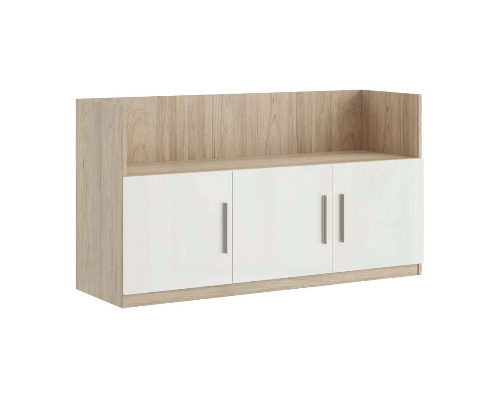 Креденция с нишей 3 двери 135x45x74,2 Асти П / Asti P Вяз/Белый