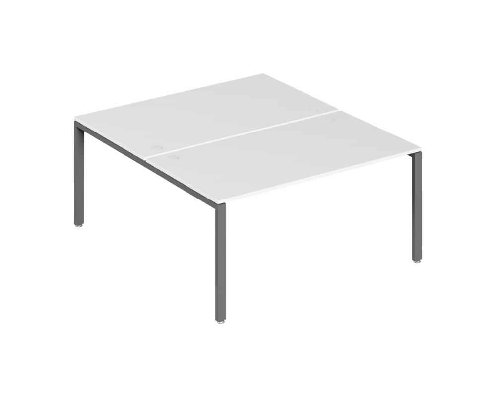 Бенч-система на 2 места 160x147x75 Trend Metal Белый