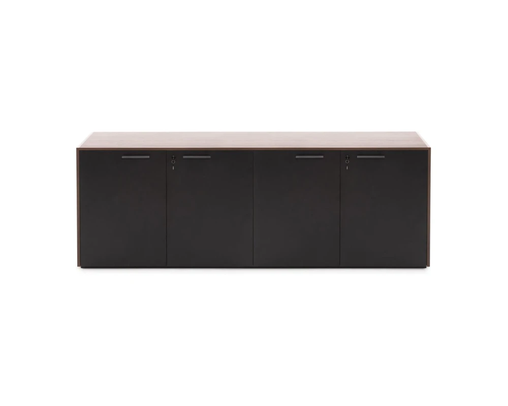 Греденция 4 двери 200x45x81,6 Murano Кальяри/Черный