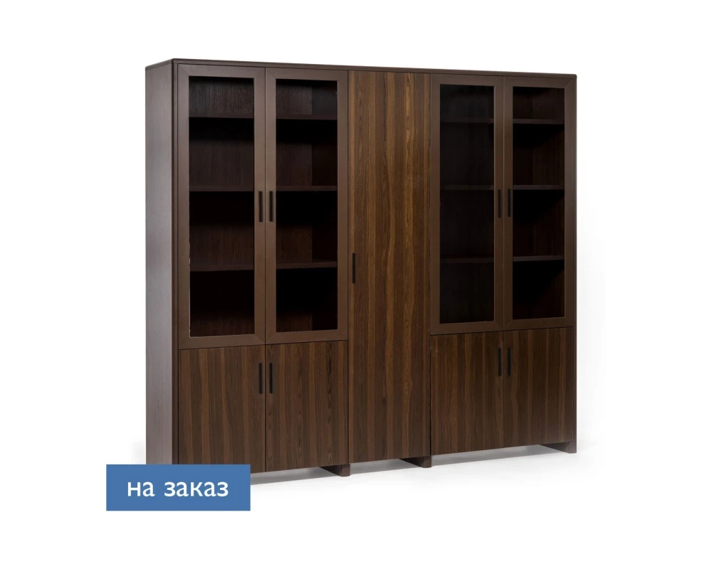 Шкаф для бумаг/одежды 227x45x211 Legno Орех