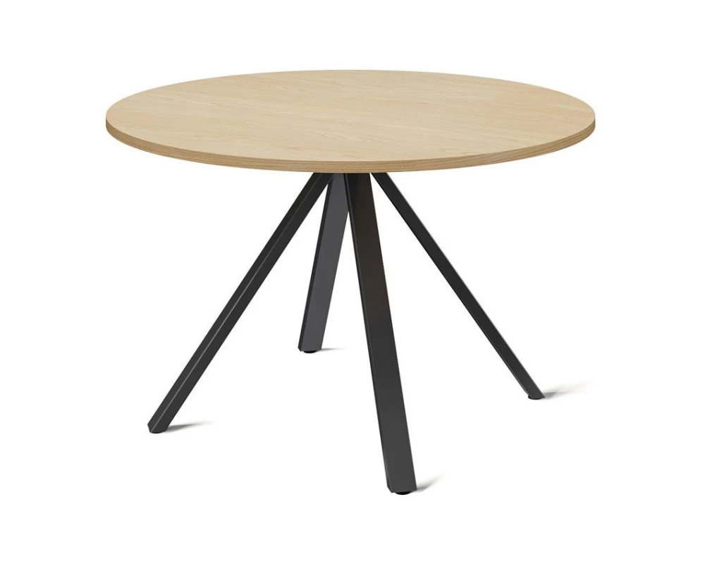 Стол для переговоров D120x76 Exe Дуб светлый/Черный