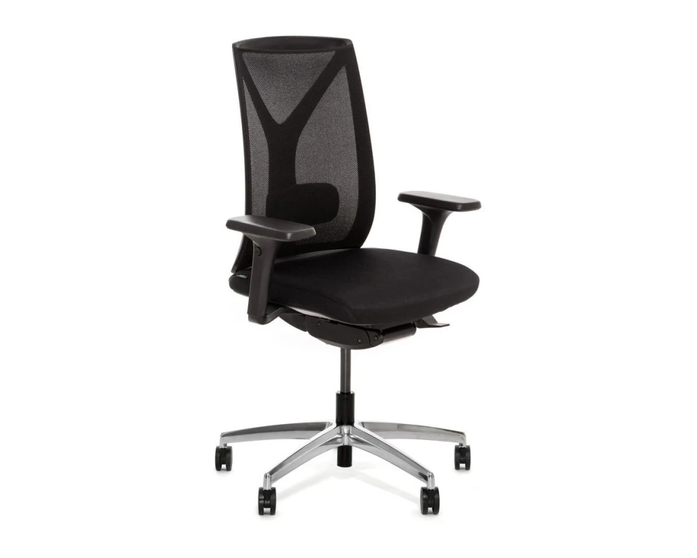 Кресло Dion Mesh 1D алюм Сетка/Ткань, Черный