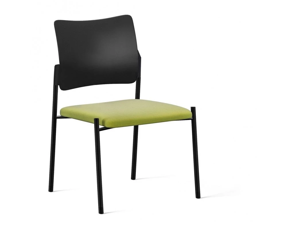 Кресло Pinko Black на опорах Пластик/Ткань, Черный/Зеленый