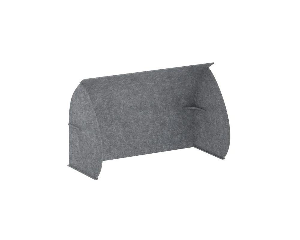 Кабина настольная скругленная на стол VE.KB2-138.8 1380x800x1000 AcustiX