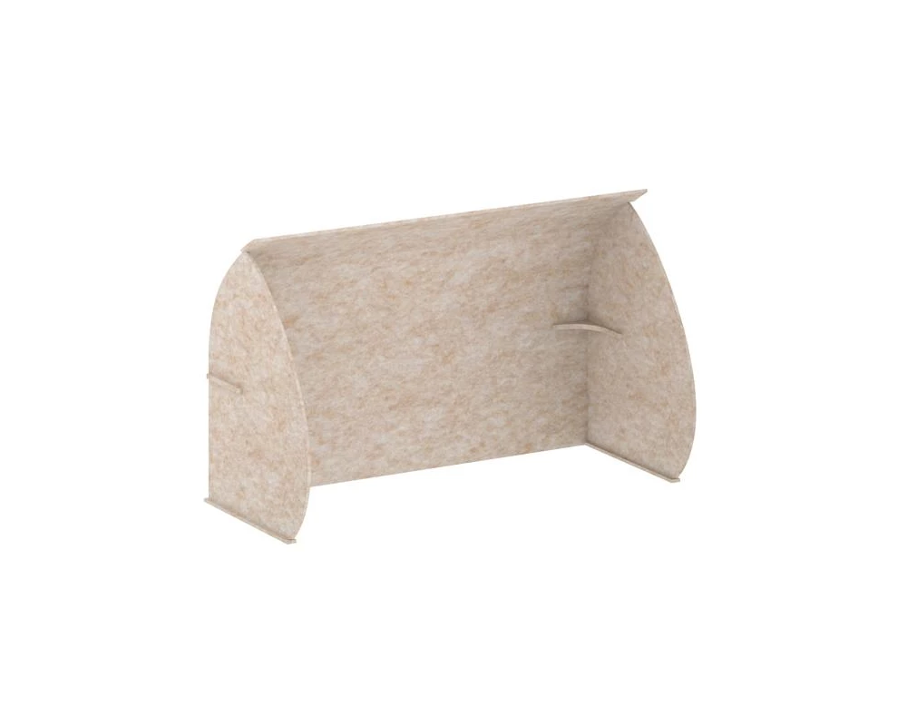 Кабина настольная скругленная на стол VE.KB2-138.8 1380x800x1000 AcustiX