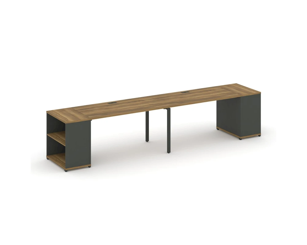 Рабочая станция с опорными стеллажами CN.ORS-204 4000x720x750 Концепт / Concept