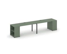 Рабочая станция с опорными стеллажами CN.ORS-204 4000x720x750 Концепт / Concept images