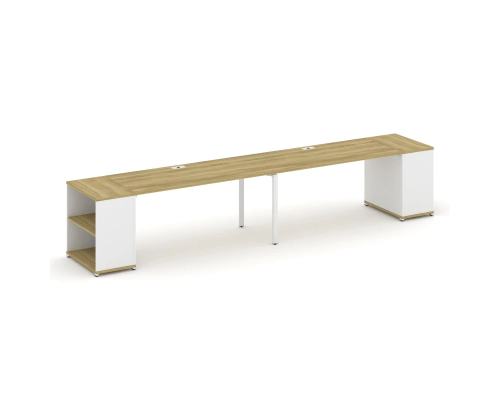 Рабочая станция с опорными стеллажами CN.ORS-204 4000x720x750 Концепт / Concept