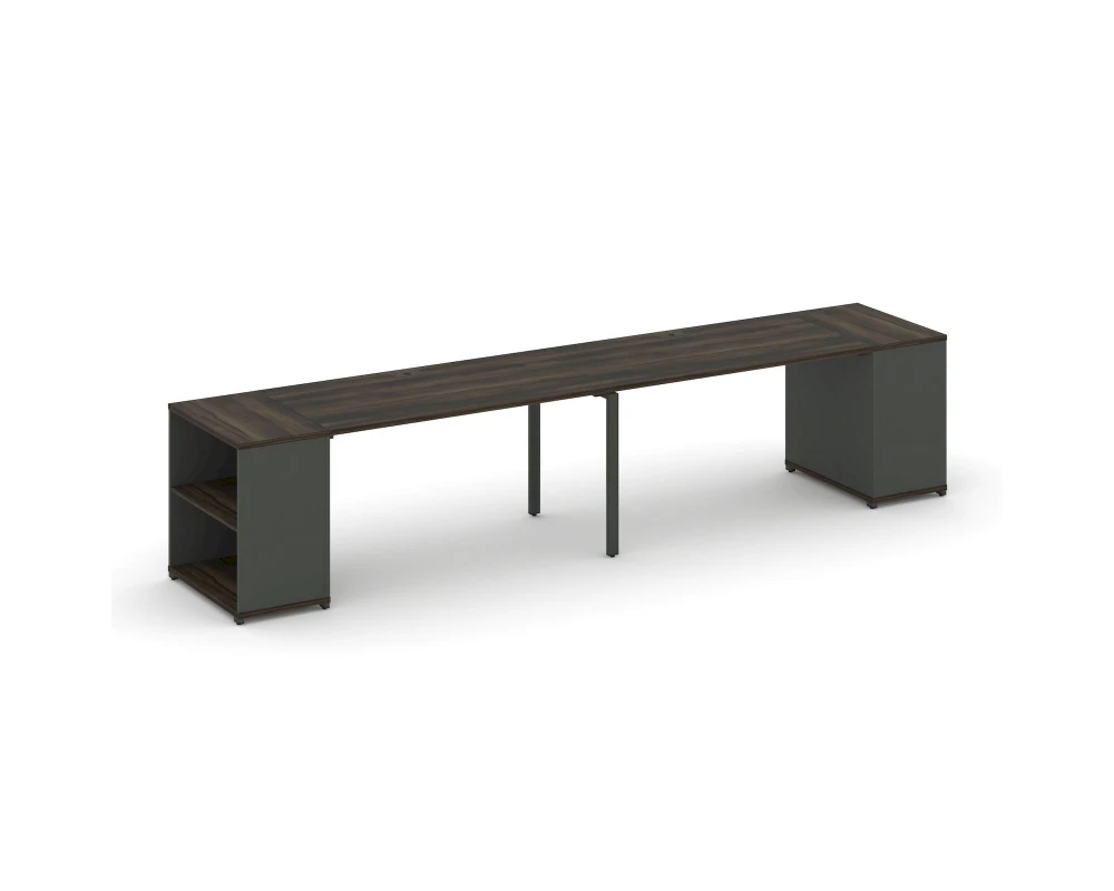 Рабочая станция с опорными стеллажами CN.ORS-204 4000x720x750 Концепт / Concept