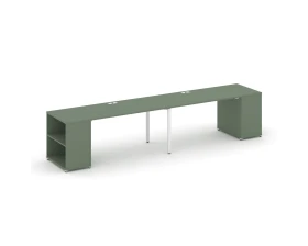 Рабочая станция с опорными стеллажами CN.ORS-204 4000x720x750 Концепт / Concept images