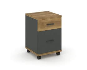 Тумба мобильная 1 ящ. 1 распаш. фасад CN.TUM-009 A 420x420x615 Концепт / Concept images
