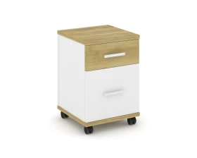Тумба мобильная 1 ящ. 1 распаш. фасад CN.TUM-009 W 420x420x615 Концепт / Concept images