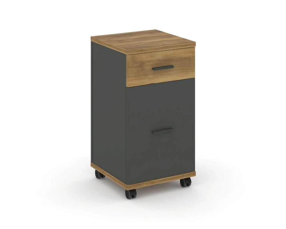 Тумба мобильная 1 ящ. 1 распаш. фасад CN.TUM-011 A 420x420x782 Концепт / Concept
