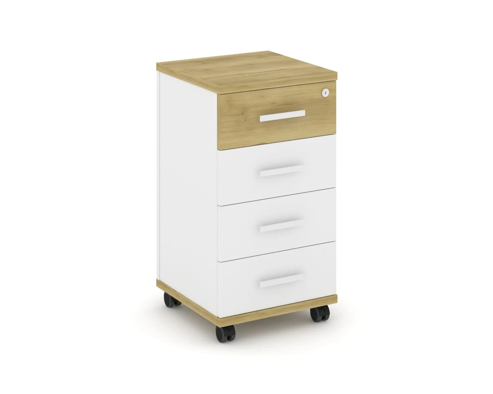 Тумба мобильная 4 ящ. CN.TUM-005 W 420x420x782 Концепт / Concept