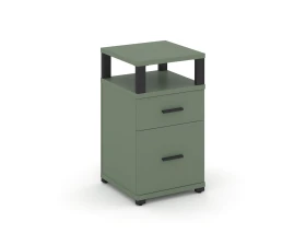 Тумба приставная 1 ящ. 1 распаш. фасад с надставкой CN.TUP-006 B 420x420x750 Концепт / Concept images