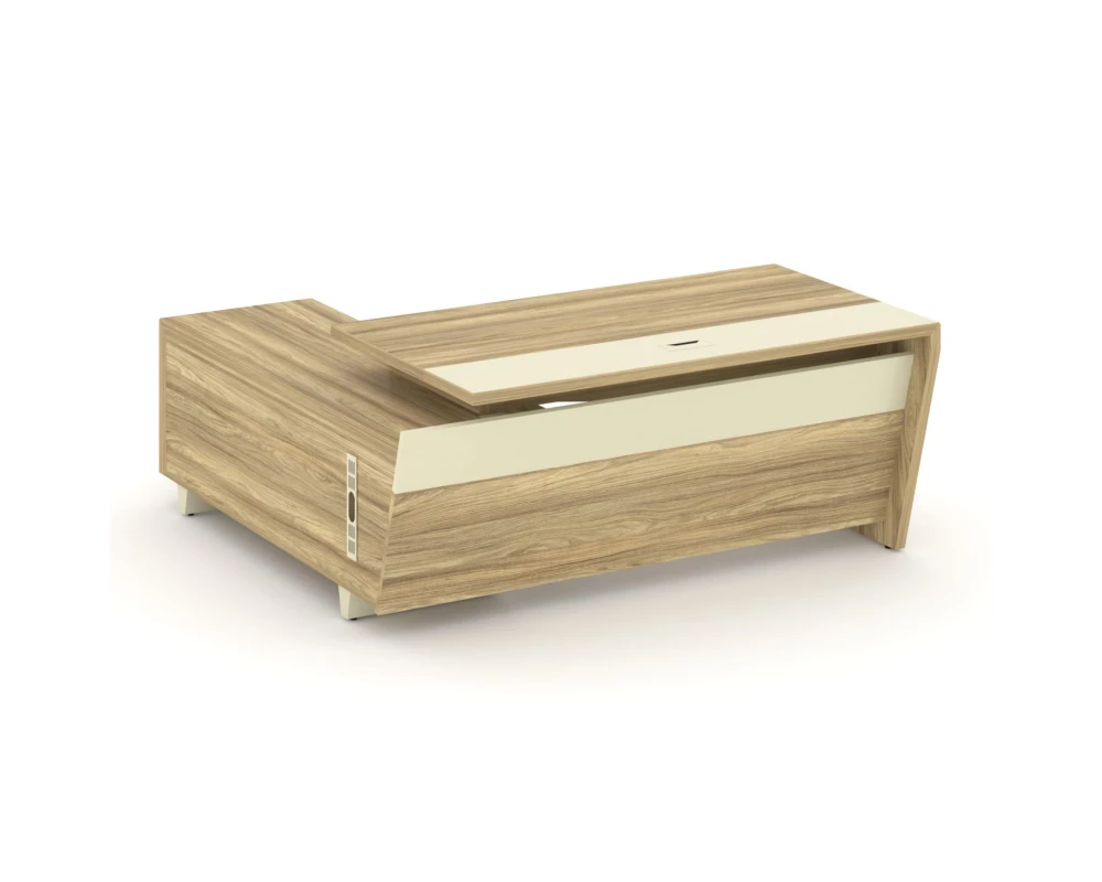 Стол для руководителя с опорной тумбой, правый 180 Corner