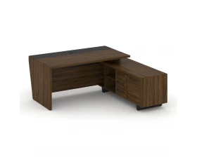 Стол для руководителя с опорной тумбой, правый 180 Corner images