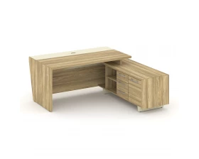 Стол для руководителя с опорной тумбой, правый 180 Corner images