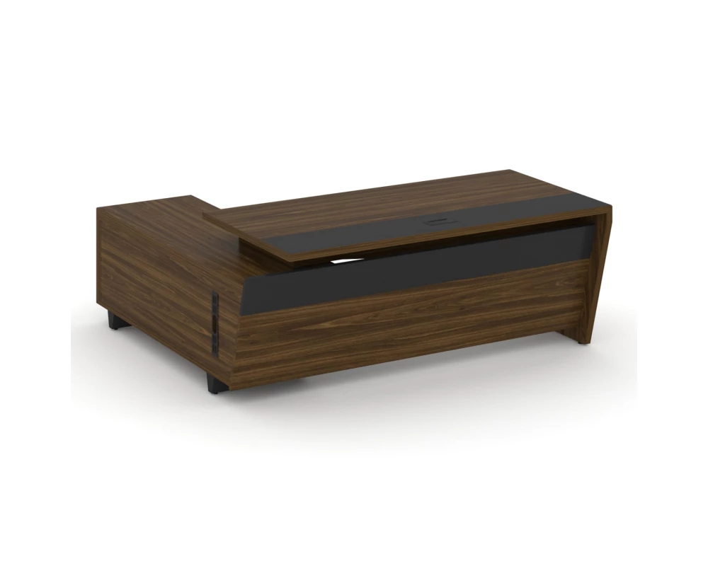 Стол для руководителя с опорной тумбой, правый 200 Corner