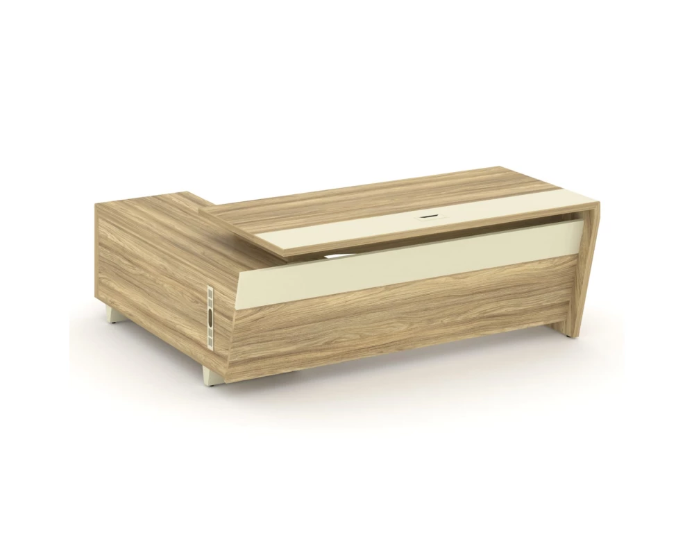 Стол для руководителя с опорной тумбой, правый 200 Corner