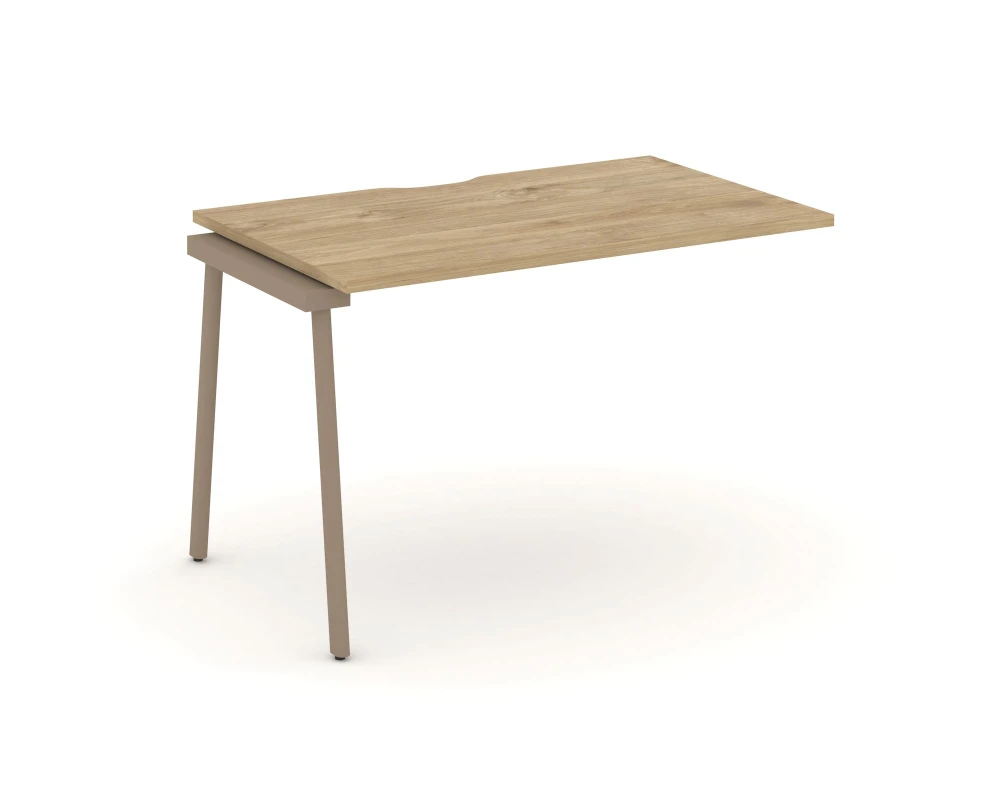 Наборный элемент рабочей станциии с вырезом на плоскоовальной трубе 118x73x75 Эстетика / Estetica