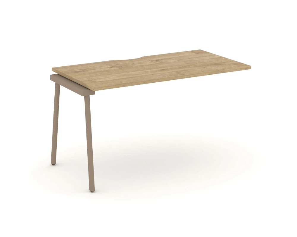 Наборный элемент рабочей станциии с вырезом на плоскоовальной трубе 138x73x75 Эстетика / Estetica