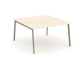 Рабочая станция на 2 места с вырезом на плоскоовальной трубе 138x150x75 Эстетика / Estetica images