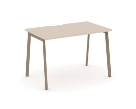 Стол рабочий с вырезом на плоскоовальной трубе 118x73x75 Эстетика / Estetica images