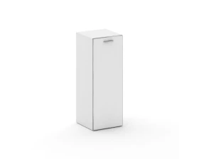 Шкаф узкий средний левый стекл. дверь закрытый 450x460x1202 Фреско / Fresco images