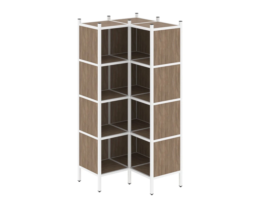 Угловой внутренний стеллаж L-31 862x862x1869 Лофт / Loft
