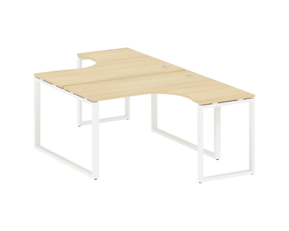 Рабочая станция криволинейная на О-образном м/к 140x243,5x75 Метал Систем / Metal System