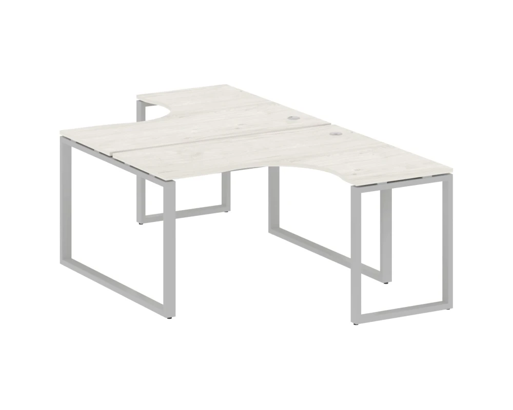 Рабочая станция криволинейная на О-образном м/к 140x243,5x75 Метал Систем / Metal System