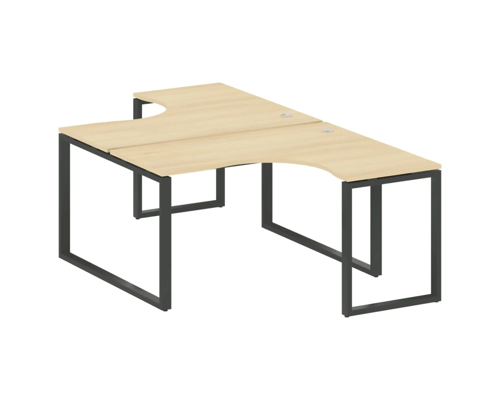 Рабочая станция криволинейная на О-образном м/к 140x243,5x75 Метал Систем / Metal System