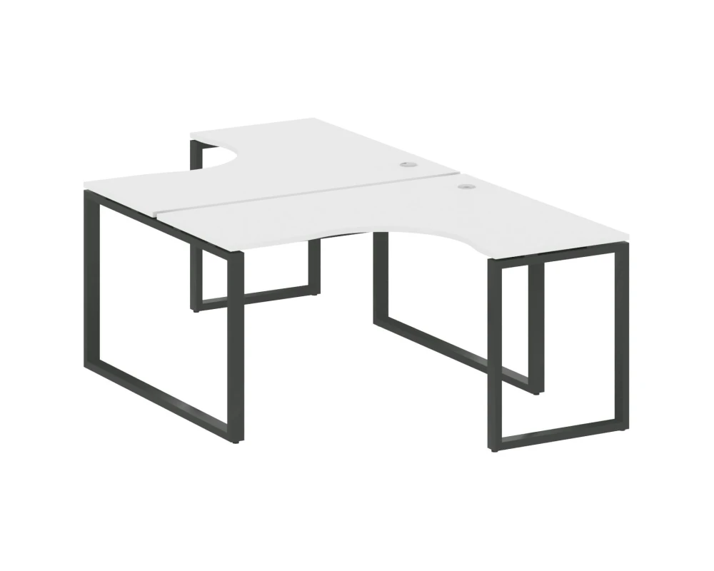 Рабочая станция криволинейная на О-образном м/к 140x243,5x75 Метал Систем / Metal System