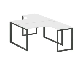 Рабочая станция криволинейная на О-образном м/к 140x243,5x75 Метал Систем / Metal System images