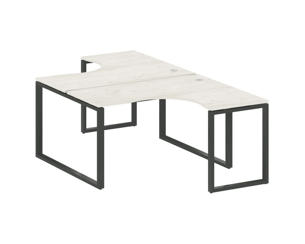 Рабочая станция криволинейная на О-образном м/к 140x243,5x75 Метал Систем / Metal System