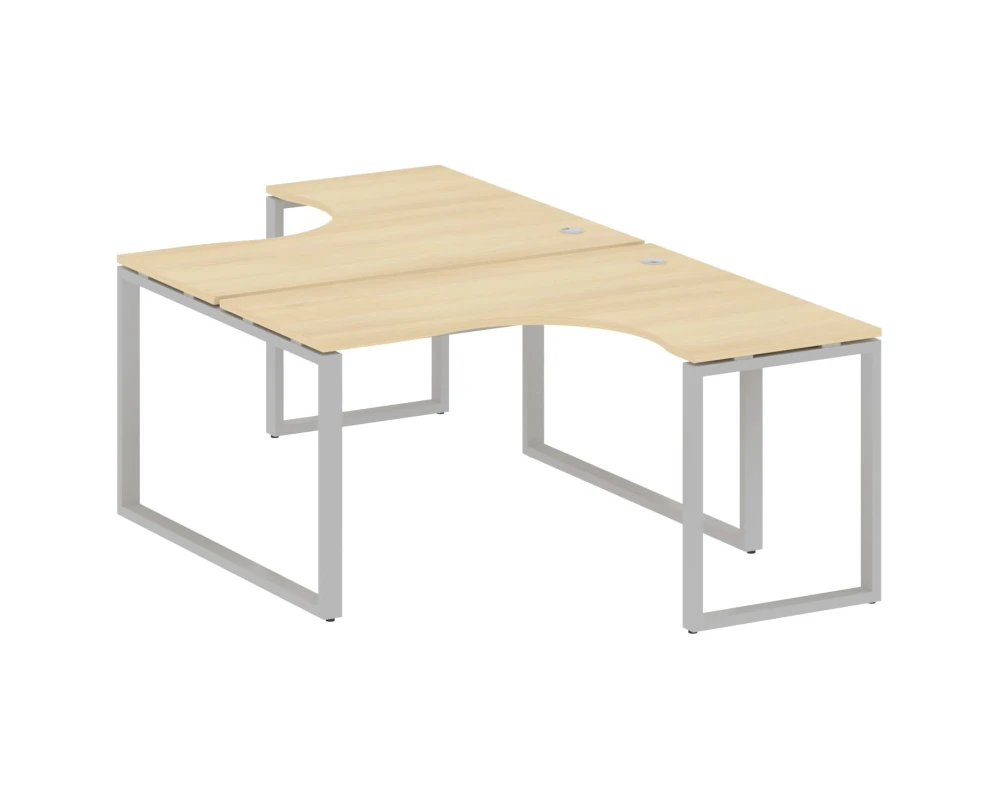 Рабочая станция криволинейная на О-образном м/к 140x243,5x75 Метал Систем / Metal System