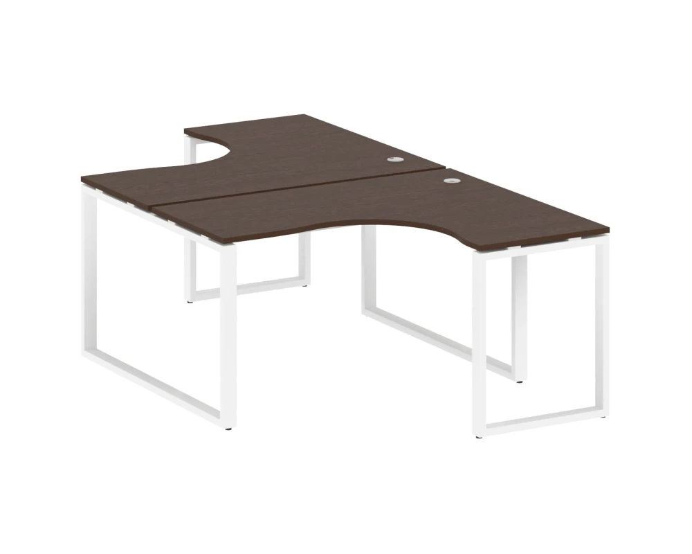 Рабочая станция криволинейная на О-образном м/к 140x243,5x75 Метал Систем / Metal System