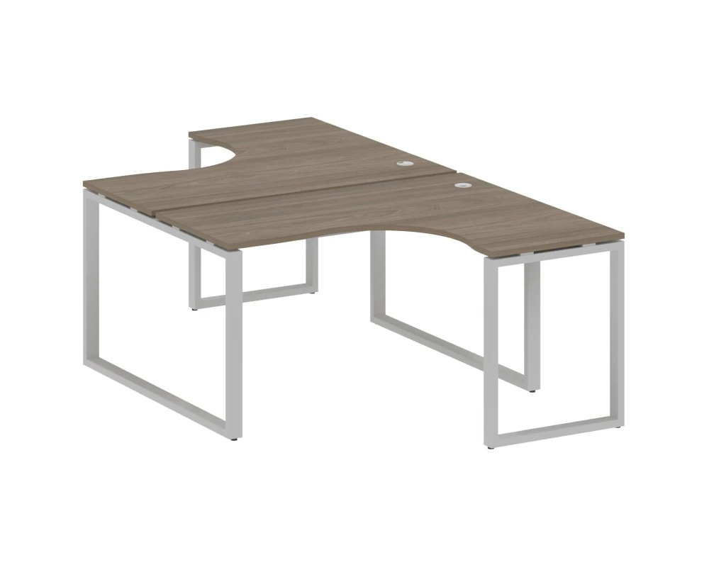 Рабочая станция криволинейная на О-образном м/к 140x243,5x75 Метал Систем / Metal System