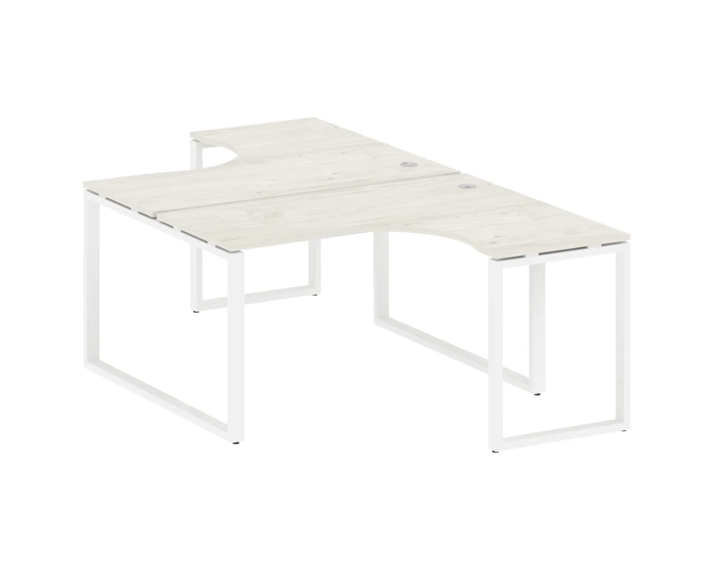 Рабочая станция криволинейная на О-образном м/к 140x243,5x75 Метал Систем / Metal System