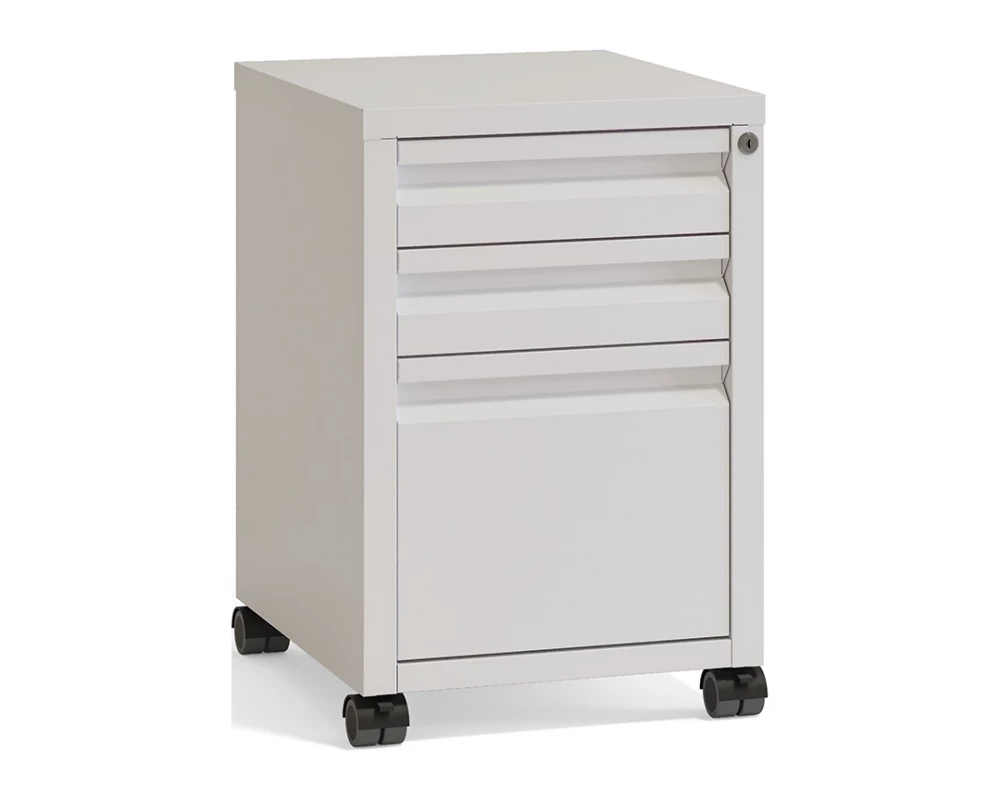 Тумба мобильная металлическая (центральный замок) Riva Metal