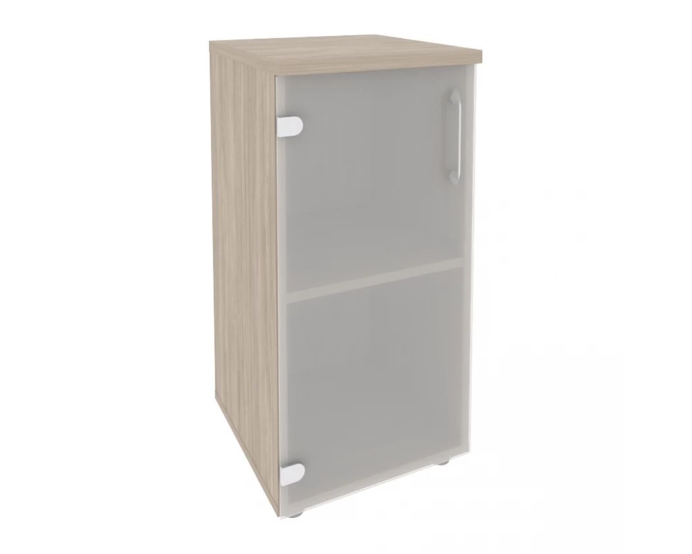 Шкаф низкий узкий левый (1 низкий фасад стекло) 400x420x823 Onix