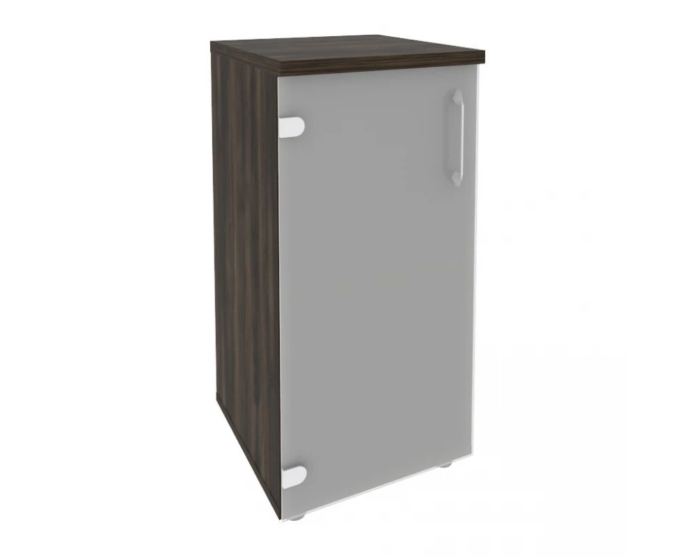 Шкаф низкий узкий левый (1 низкий фасад стекло) 400x420x823 Onix