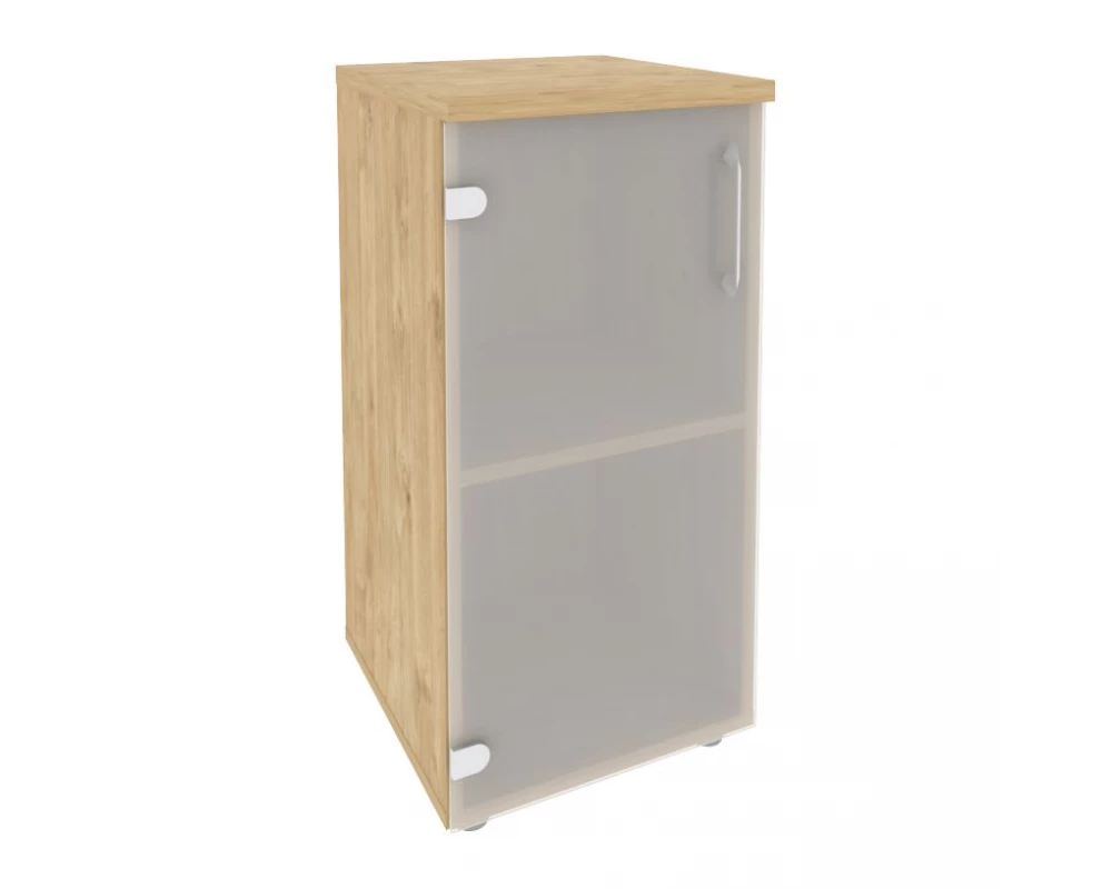 Шкаф низкий узкий левый (1 низкий фасад стекло) 400x420x823 Onix